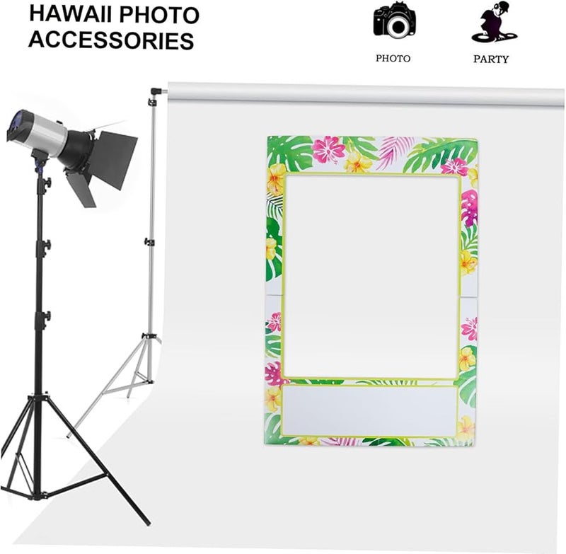Hawaiian Party Photo Frame Prop For Luau Beach Pool Events Lightweight Photography Accessory - Image 2
